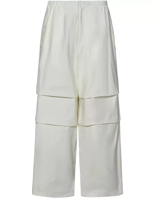 Jil Sander Cotton Trousers With Crease On The Knee