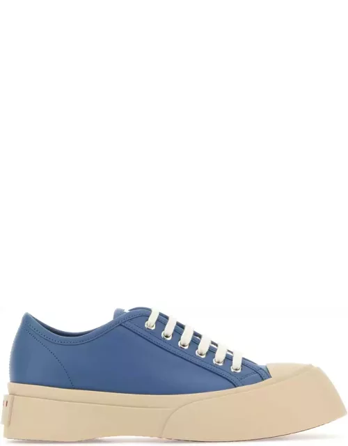 Marni Cerulean Blue Leather Pablo Sneaker