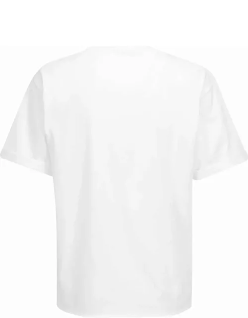 Saint Laurent Cotton T-shirt With Frontal Iconic Print