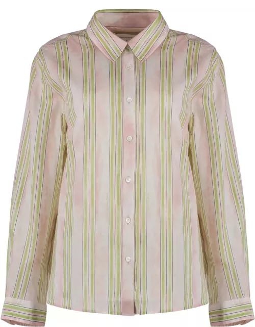 Maison Kitsuné Striped Cotton Shirt