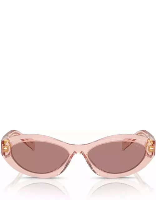 Prada Eyewear Pr 26zs Transparent Peach Sunglasse