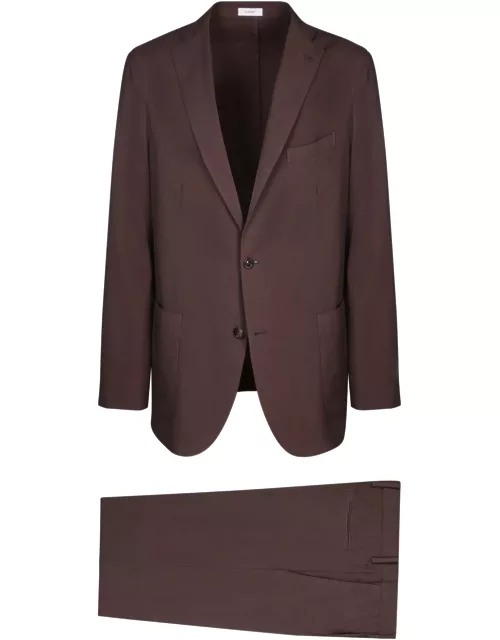 Boglioli Hopsack Brown Suit