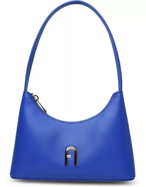 Furla diamante Mini Bag In Blue Calf Leather