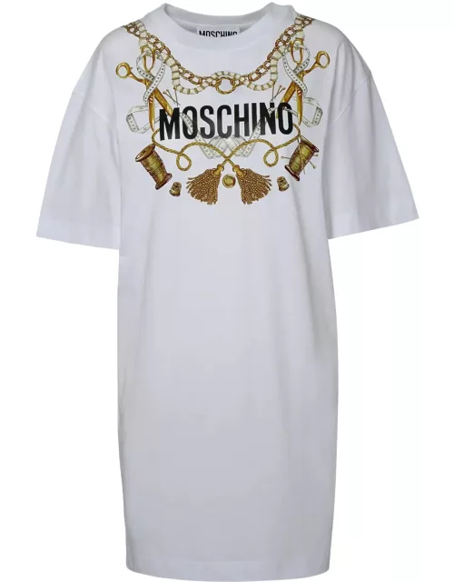 Moschino White Cotton Dres