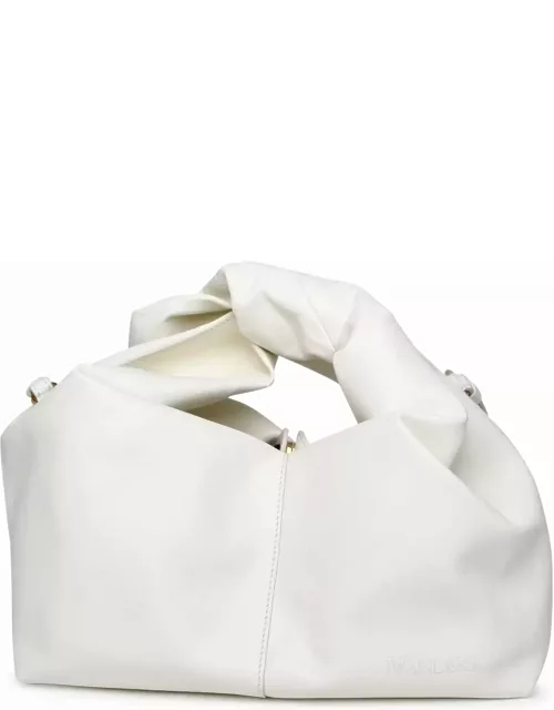 J.W. Anderson White Leather Hobo Twister Bag