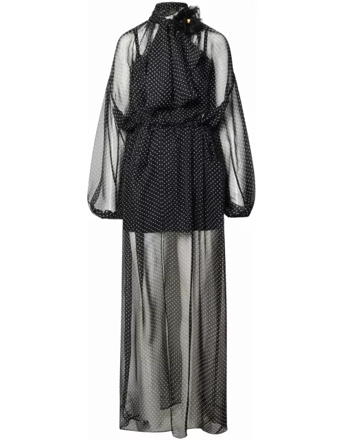 Dolce & Gabbana Black Silk Dres