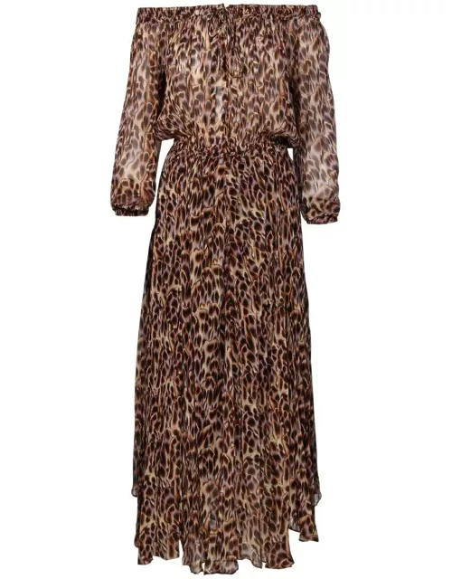 Marant Étoile Leopard-printed Drawstring Dres