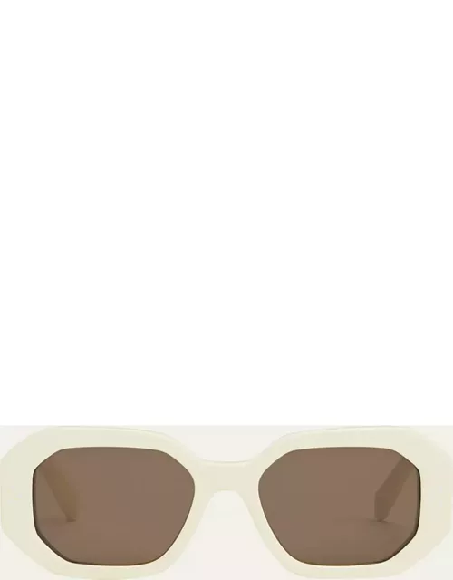 Bold 3 Dots Square Acetate Sunglasse