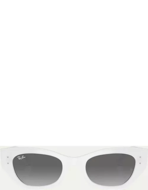 Zena Acetate Cat-Eye Sunglasses, 52m