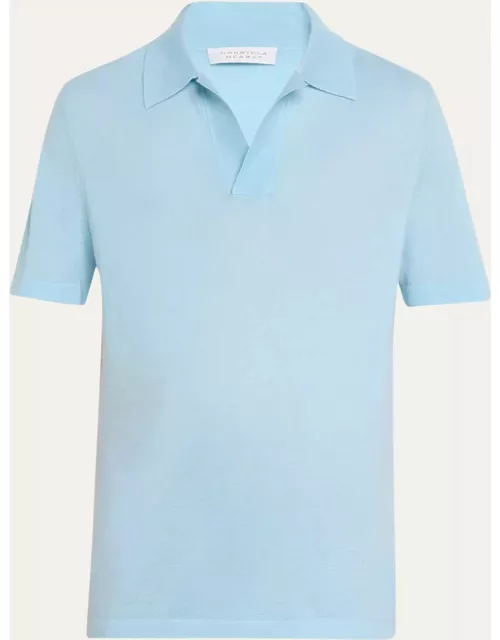 Men's Stendhal Cashmere Knit Polo Shirt