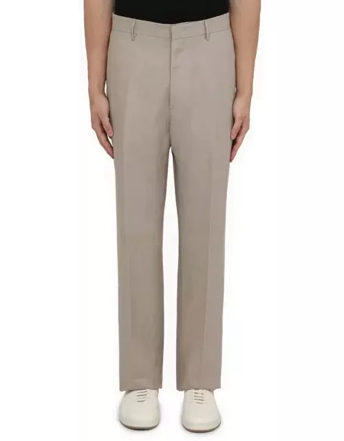 Taupe linen trouser