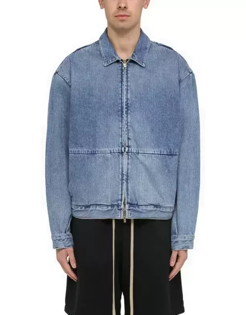 Indigo blue denim jacket