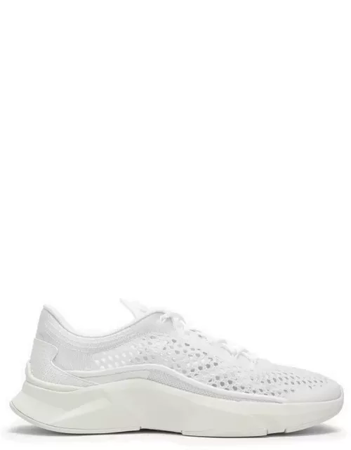 Act One white mesh low trainer