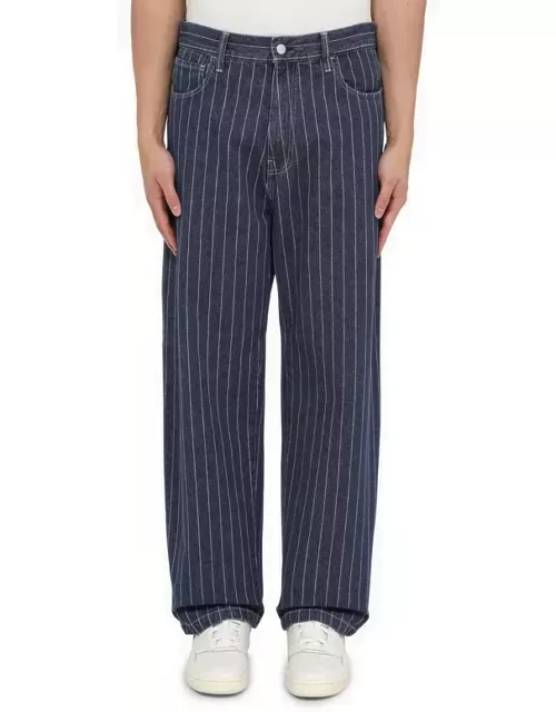 Orlean Pant striped blue/white deni
