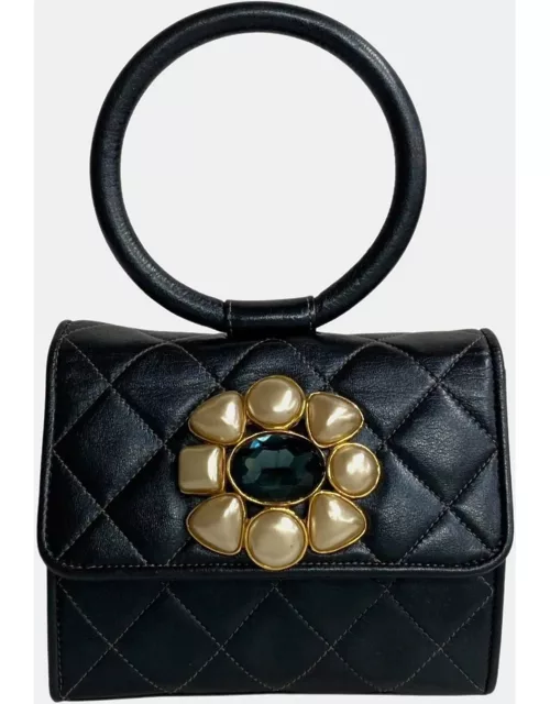 Chanel Lambskin Evening Bag With Pearls and Jewell Bracelet Bag