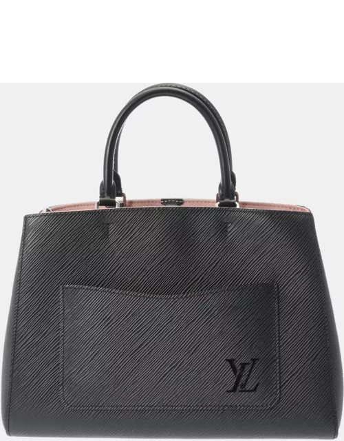 Louis Vuitton Black Epi Marelle Tote MM Satchel Bag
