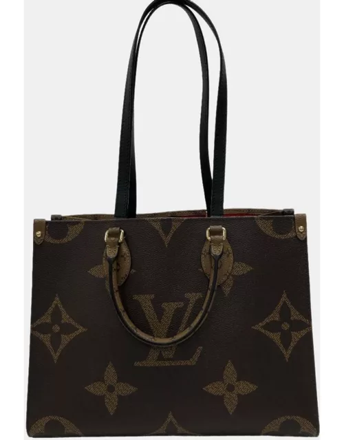 Louis Vuitton Brown Canvas MM Onthego Tote