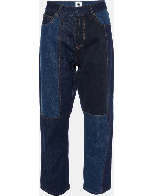 Christian Dior Blue Patchwork Denim Jeans