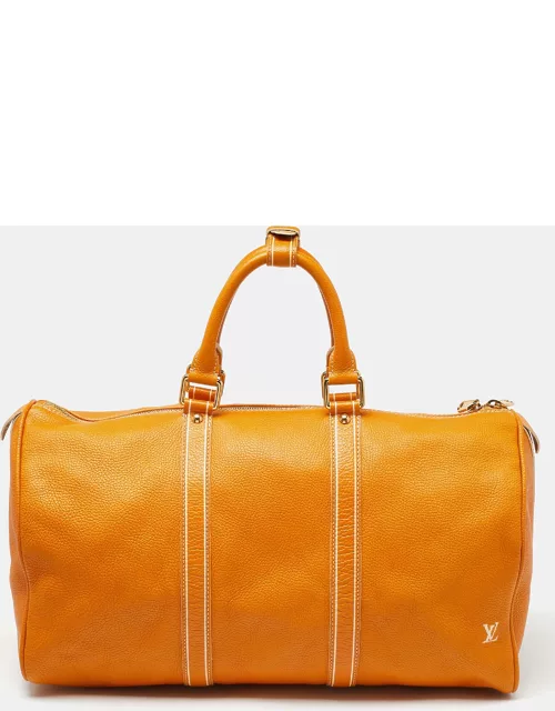 Louis Vuitton Safran Tobago Leather Keepall 50 Bag
