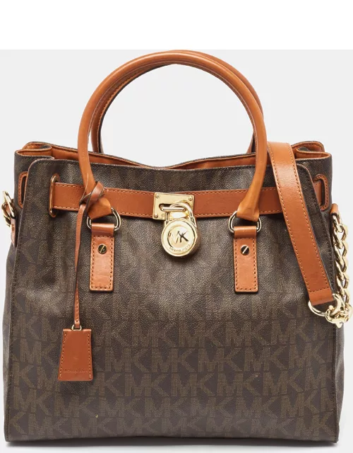 MICHAEL Michael Kors Brown Leather Large North South Hamilton Tote