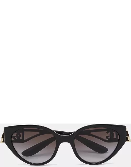 Dolce & Gabbana Black Gradient DG6146 Logo Cat Eye Sunglasse