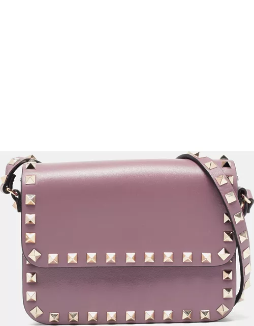 Valentino Lilac Leather Mini Rockstud Crossbody Bag