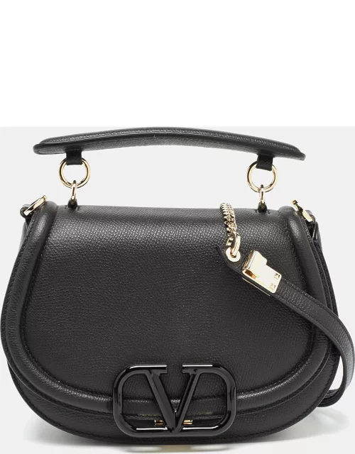 Valentino Black Leather VSling Top Handle Bag