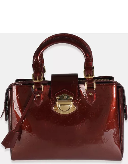 Louis Vuitton Burgundy Monogram Vernis Leather Melrose Avenue Bag