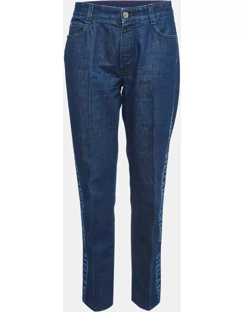 Stella McCartney Blue Logo Printed Denim Jeans M Waist 27"