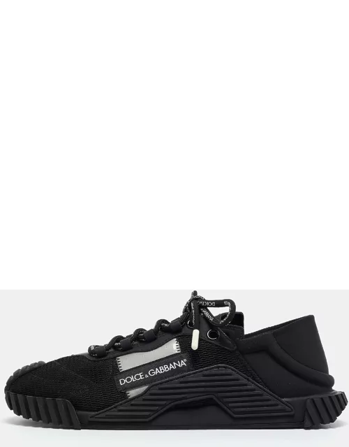Dolce & Gabbana Black Mesh and Neoprene NS1 Sneaker