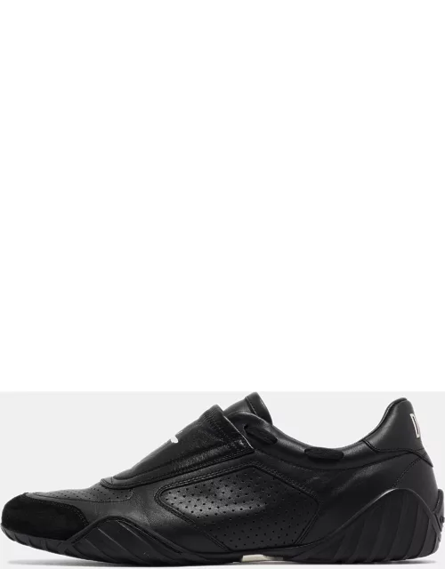 Dior Black Leather and Suede Low Top Sneaker