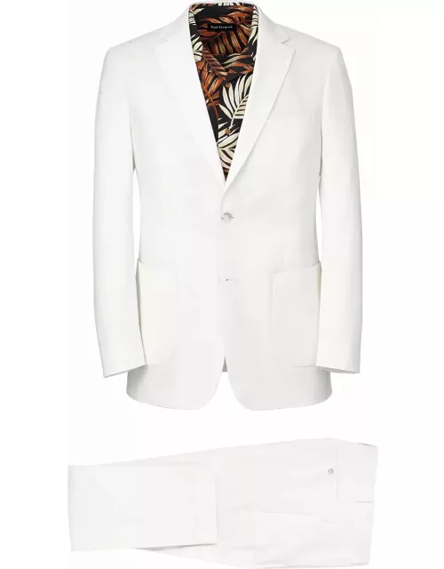 Cotton Stretch Seersucker Notch Lapel Suit