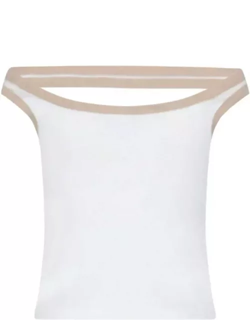 Courrèges Topwear In White Cotton