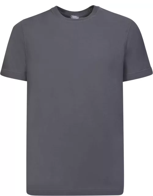 Zanone Grey Cotton T-shirt