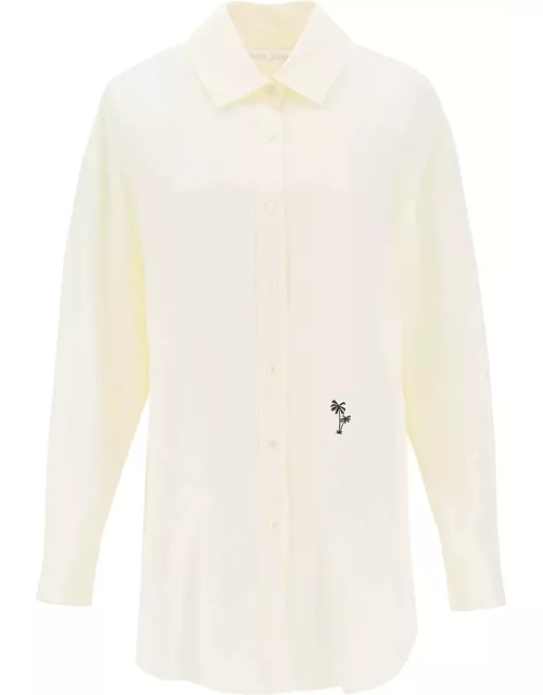 Palm Angels Shirt With Embroidered Logo