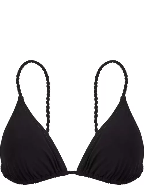 Women Rope Triangle Bikini Top Tresses - Swimming Trunk - Luxe - Black