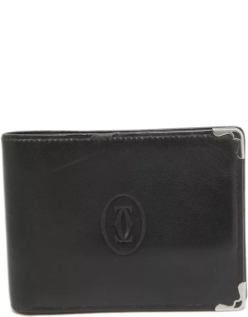 Cartier Black Leather Must de Cartier Wallet