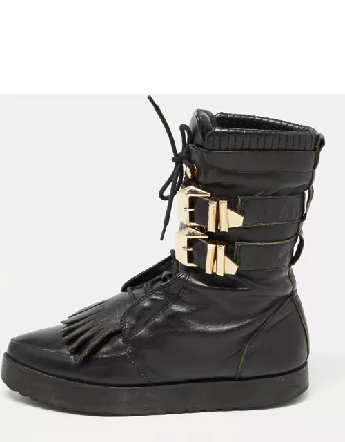 Alexander Wang Black Leather Ankle Boot