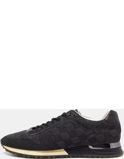 Louis Vuitton Damier Knit Fabric and Leather Run Away Low Top Sneaker