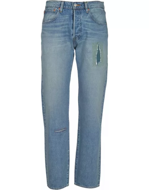 Levi's Distressed Buttoned Jean