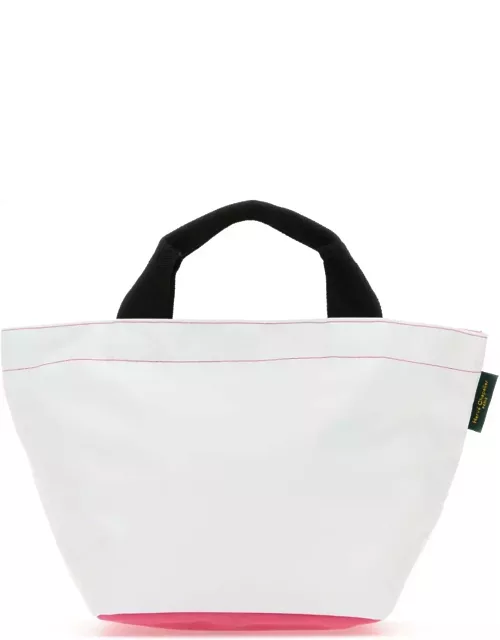 Hervè Chapelier White Canvas Shopping Bag