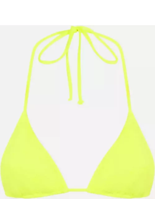 MC2 Saint Barth Woman Fluo Yellow Triangle Top Swimsuit