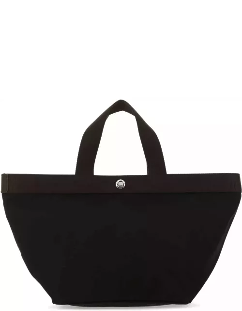 Hervè Chapelier Black Canvas Shopping Bag