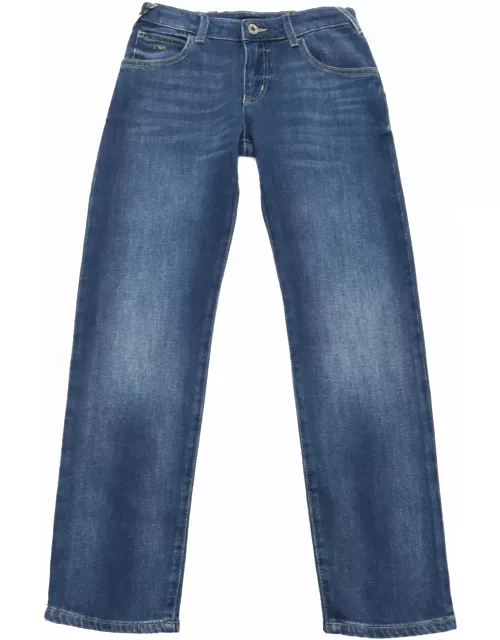 Emporio Armani Blue Wide Leg Jean