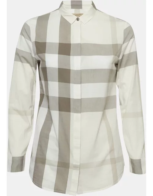 Burberry Brit Monochrome Checked Cotton Shirt