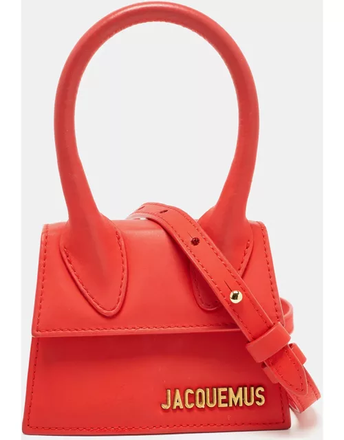 Jacquemus Red Leather Le Chiquito Mini Bag