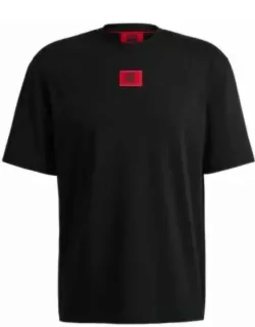 HUGO x RB relaxed-fit T-shirt with signature bull motif- Black Men's HUGO x RB