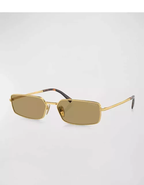 Signature Steel & Plastic Rectangle Sunglasse