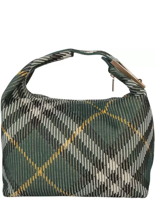 Burberry Medium Peg Check-pattern Tote Bag