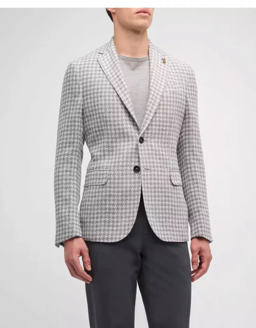 Men's Houndstooth Two-Button Sport Coat